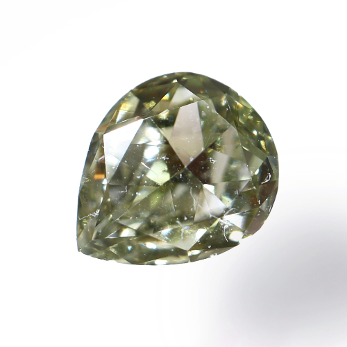 LIEN Fancy Grayish Yellowish Green Diamond（カメレオン） - 宝石の